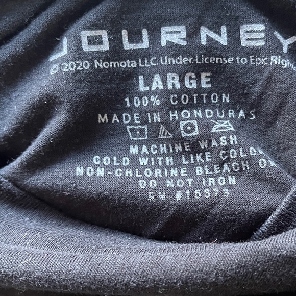 Journey Authentic Official Rock Band Mens Short Sleeve Rare Tee L‎ - Picture 5 of 5